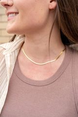 Luxe Gold Delicate Herringbone Chain - 16" by Spiffy & Splendid