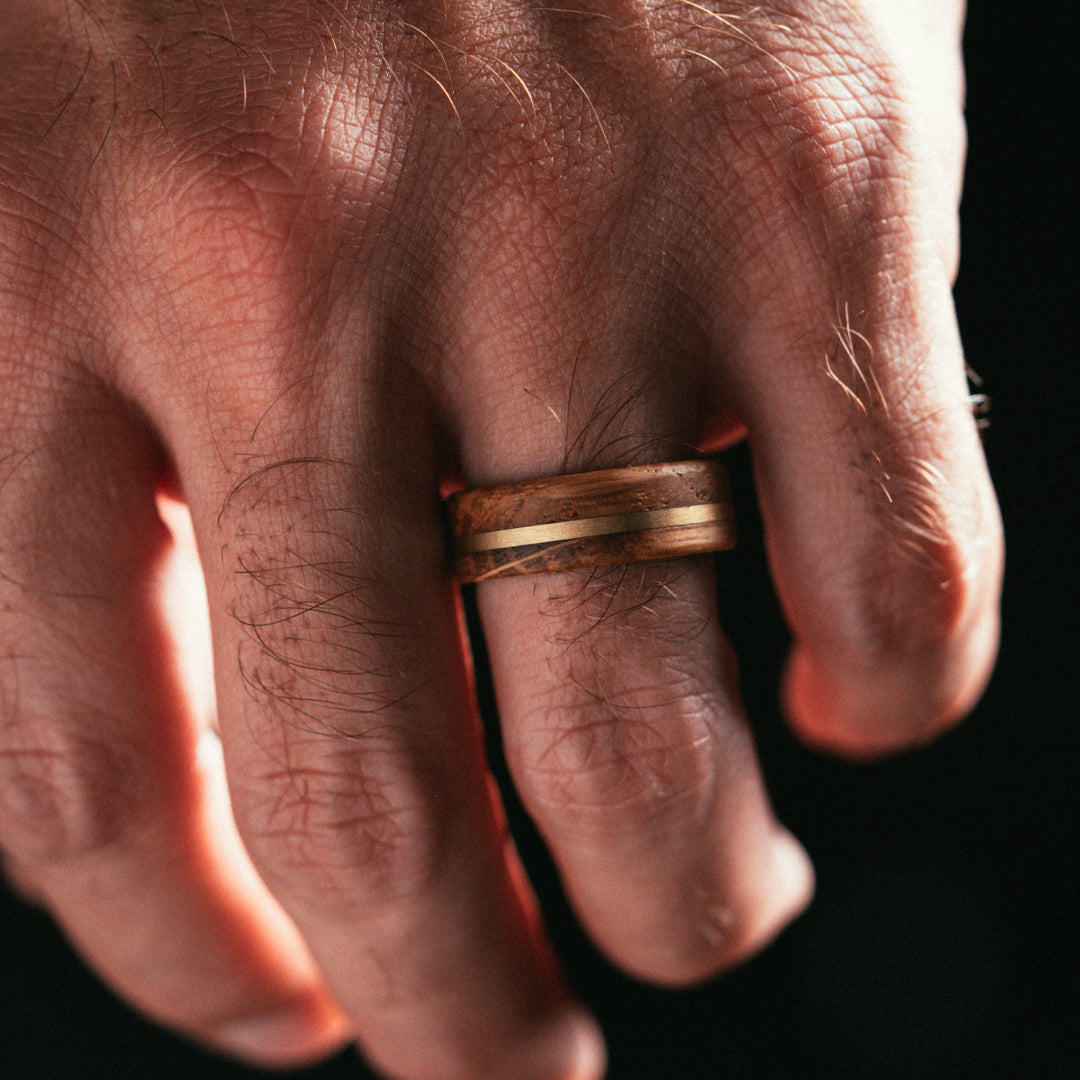 The “Whiskey River” Ring by Vintage Gentlemen