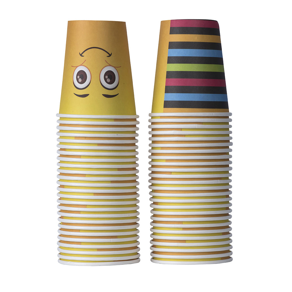 Emoji Party Paper Cups 9 Oz 100 Pack by Hammont