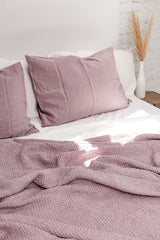 Linen pillowcase in Dusty Rose by AmourLinen