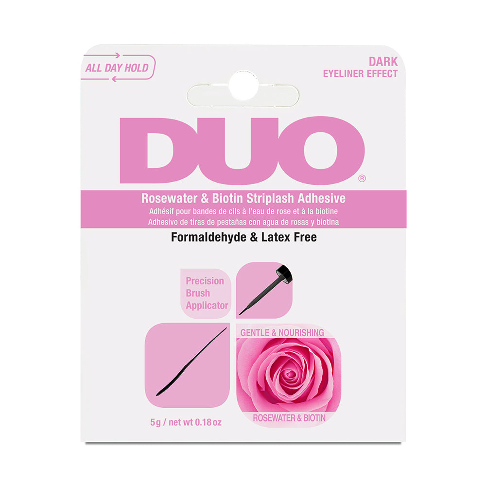 DUO Brush On Striplash Adhesive - Rosewater &amp; Biotin (Dark)