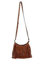 Whipstitching detail fringe crossbody by hfstylish