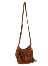 Whipstitching detail fringe crossbody by hfstylish