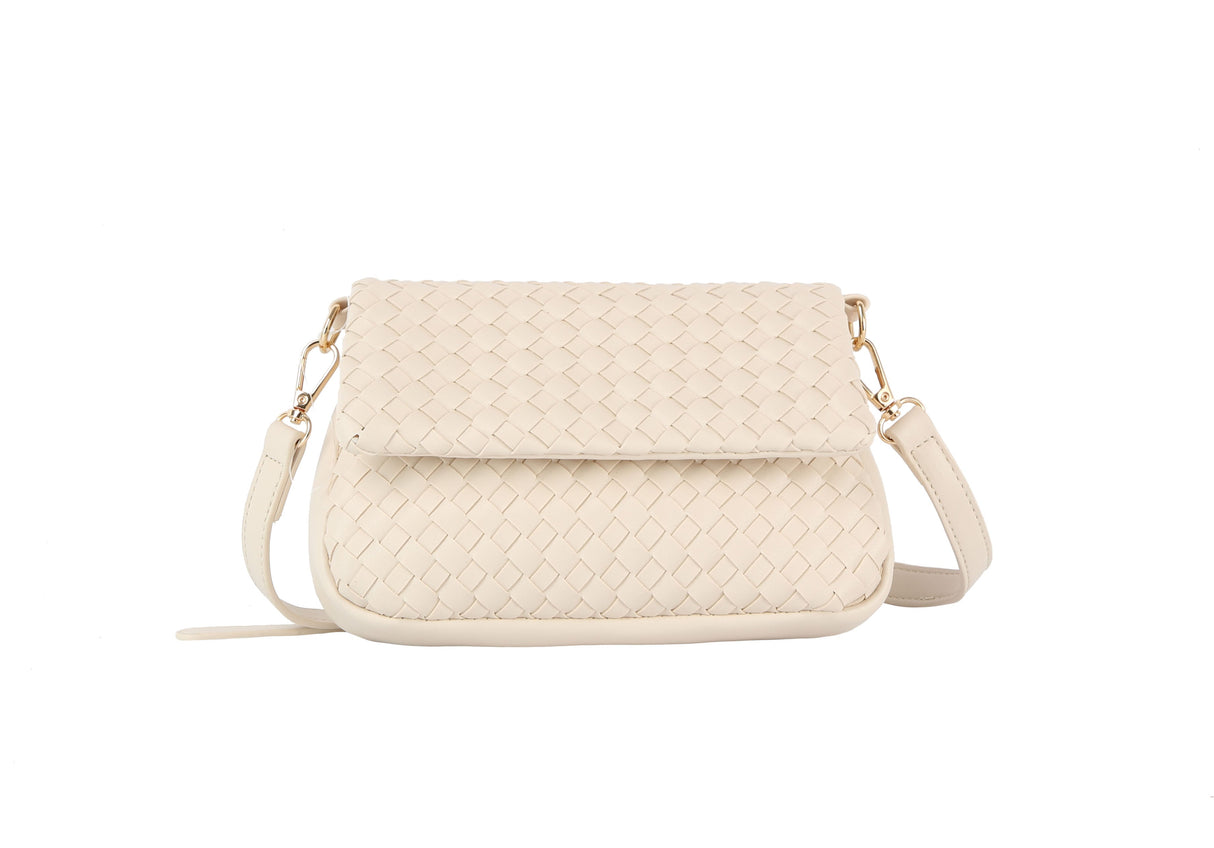 Woven flap over clutch by hfstylish