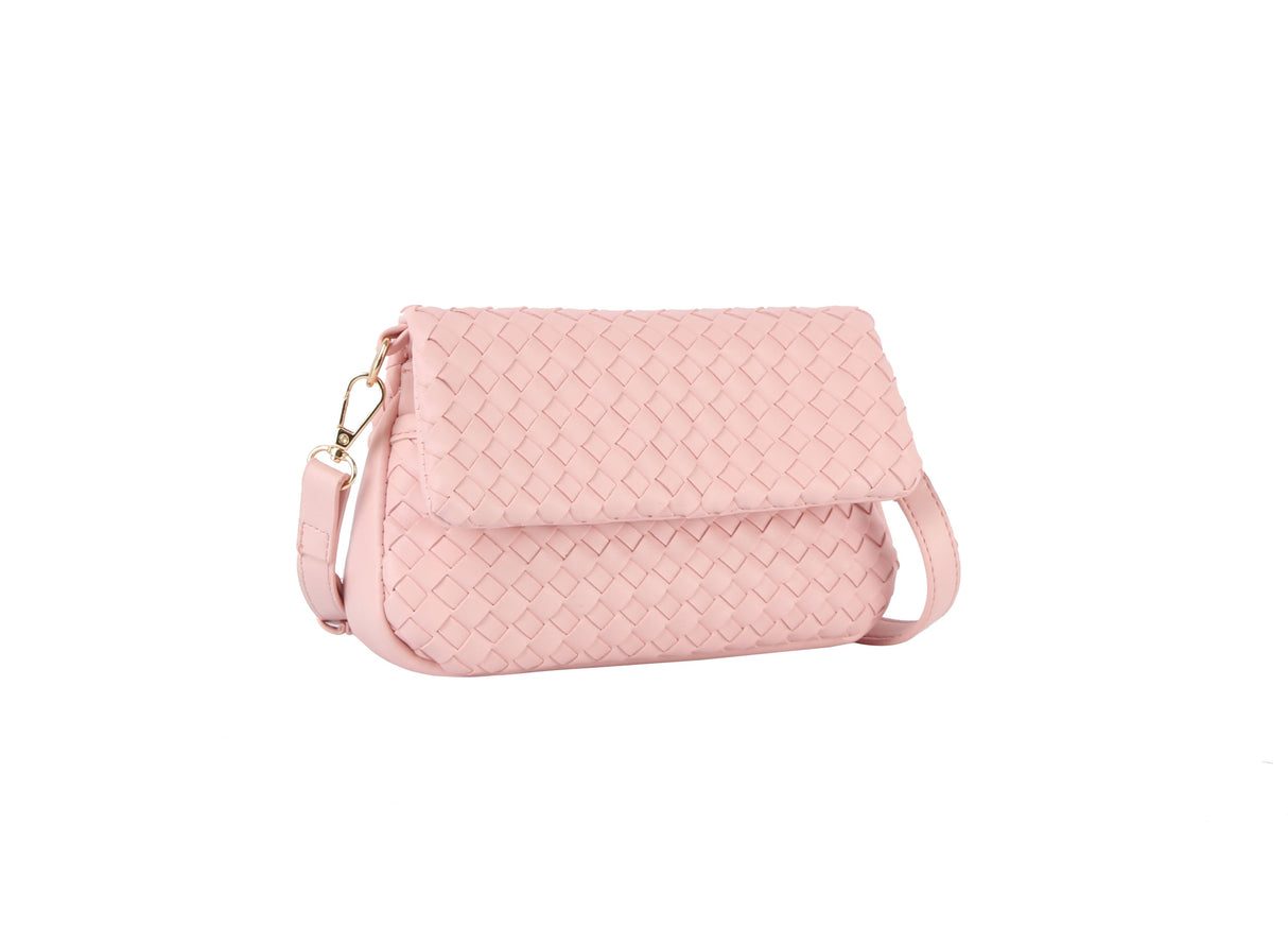 Woven flap over clutch by hfstylish