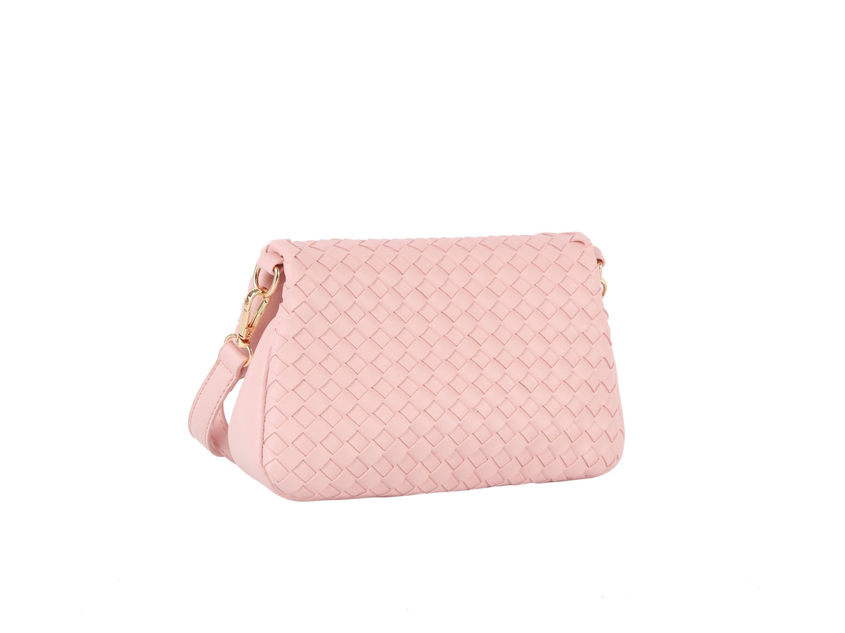 Woven flap over clutch by hfstylish