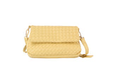 Woven flap over clutch by hfstylish