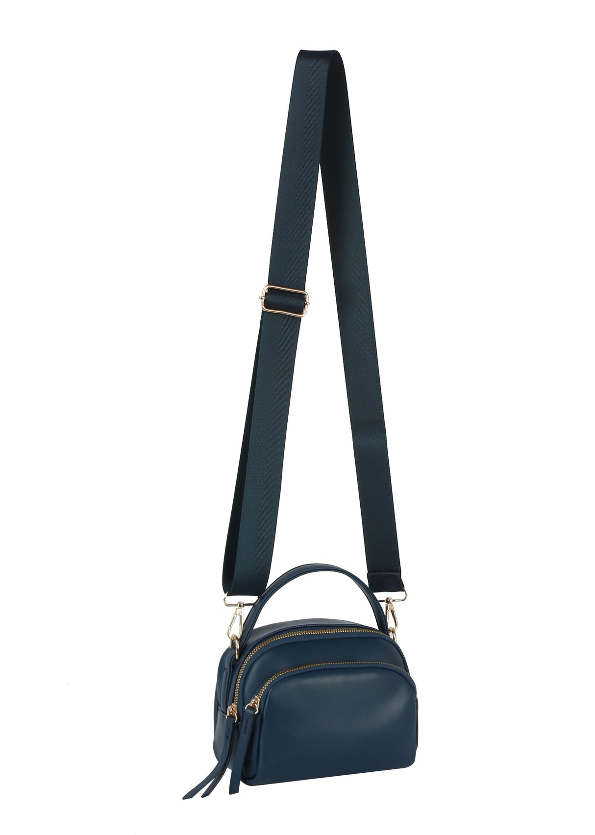 Double zip top handle camera crossbody by hfstylish