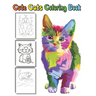 Cute Cats coloring Book: amazing Gift for kids and cat lovers to enjoy coloring beautiful and cute cats