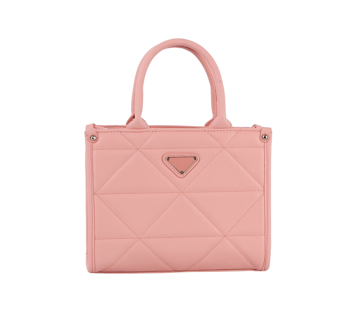 Triangle quilted tote bag by hfstylish