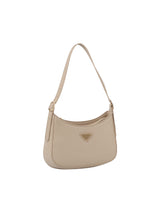 Structured half moon shoulder bag by hfstylish