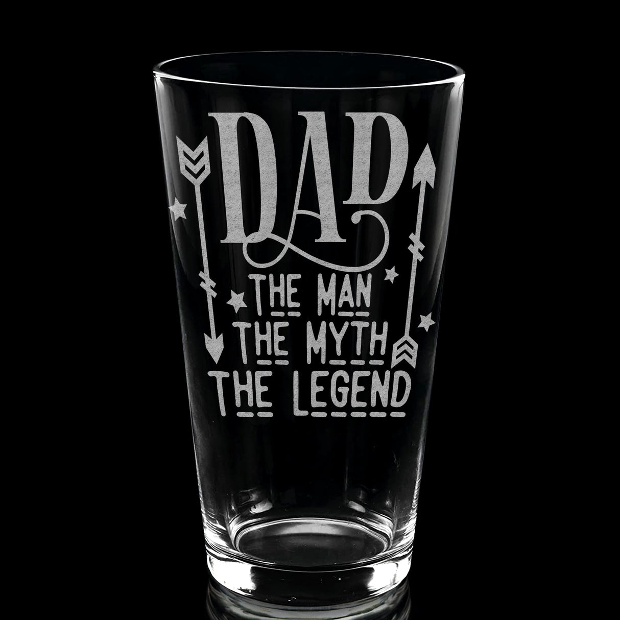 FATHERS & DADS Pint Glasses by LumEngrave