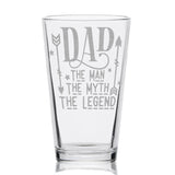 FATHERS & DADS Pint Glasses by LumEngrave