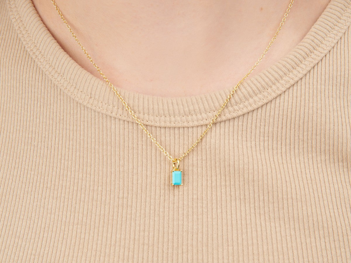 Birthstone Turquoise Necklace - December by Little Sky Stone