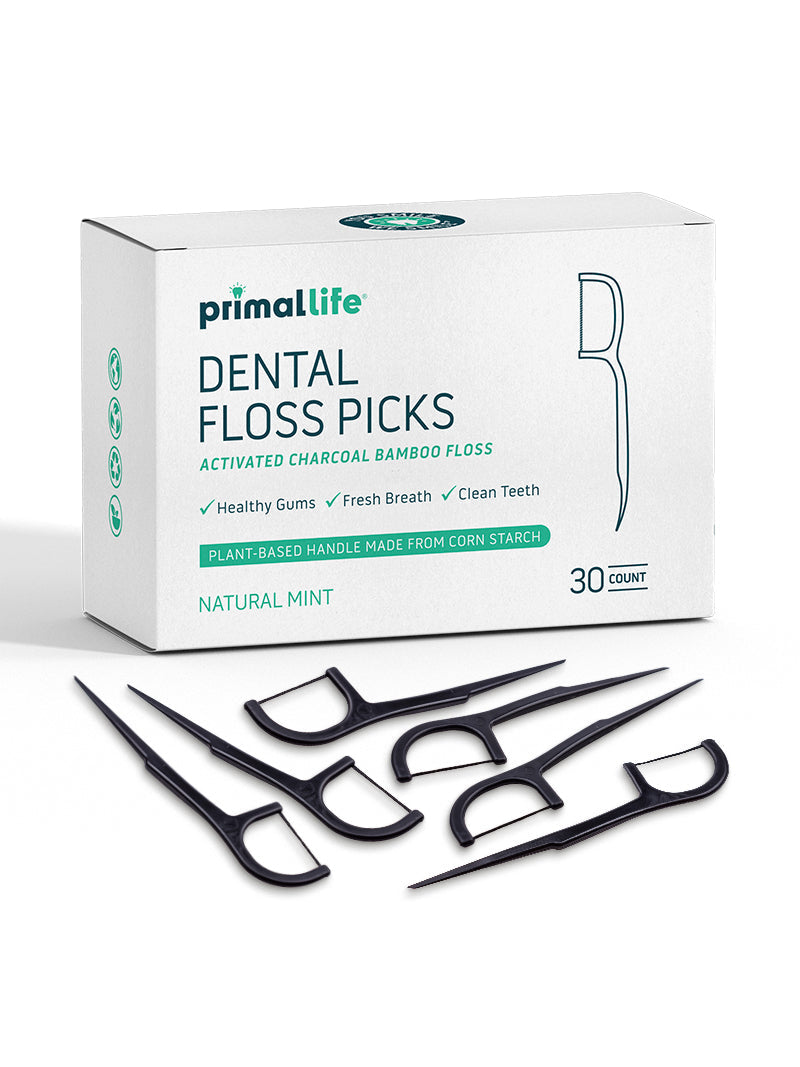 Dental Floss, Bamboo-Charcoal by Primal Life Organic II LLC