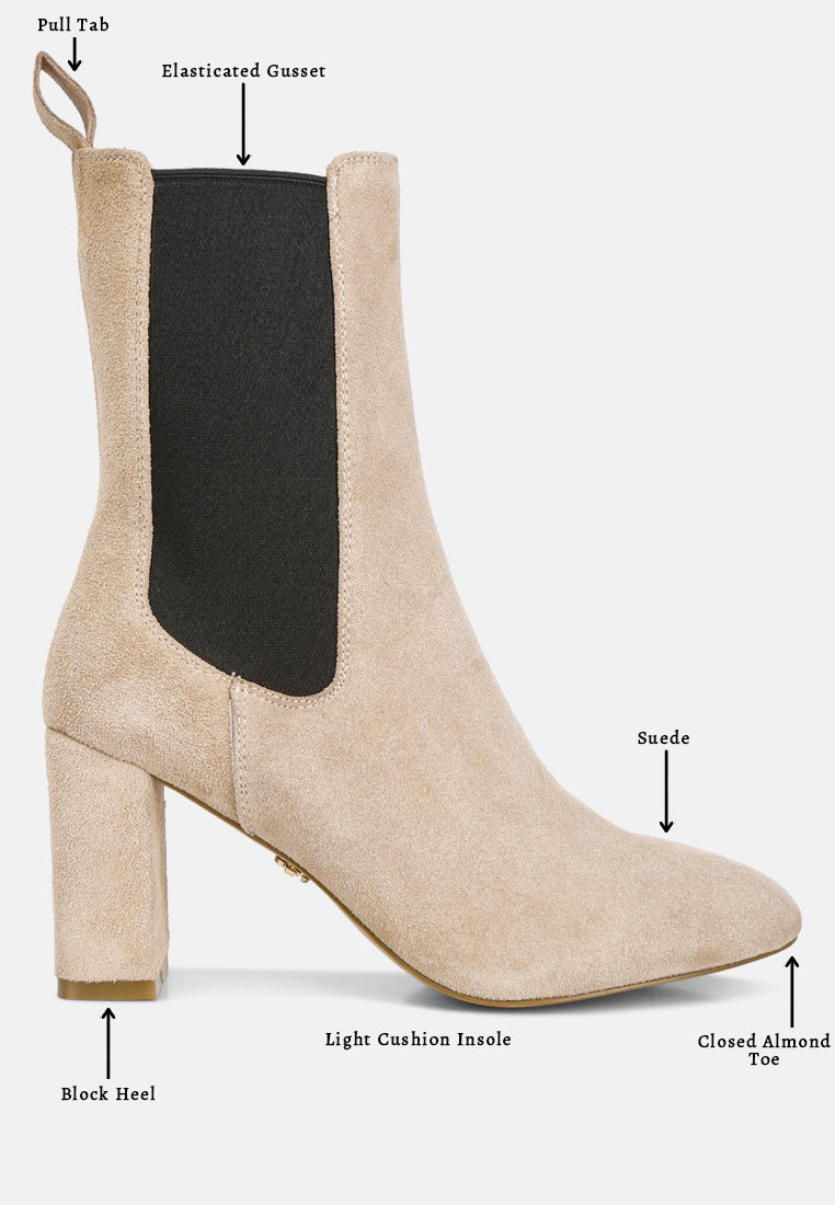 gaven suede high ankle chelsea boots by London Rag