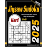 2025 Jigsaw Sudoku: 365 Hard (9x9) Puzzles for Every Day of the Year