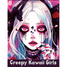 Creepy Kawaii Girls: A Coloring Book of Cute and Spooky Characters for Stress Relief and Relaxation