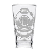 MARINE & OCEAN Pint Glasses by LumEngrave