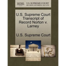 U.S. Supreme Court Transcript of Record Norton V. Larney