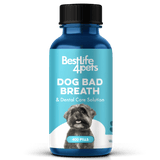 Dog Bad Breath & Dental Care Solution - Natural Remedy for Canine Oral Health by BestLife4Pets