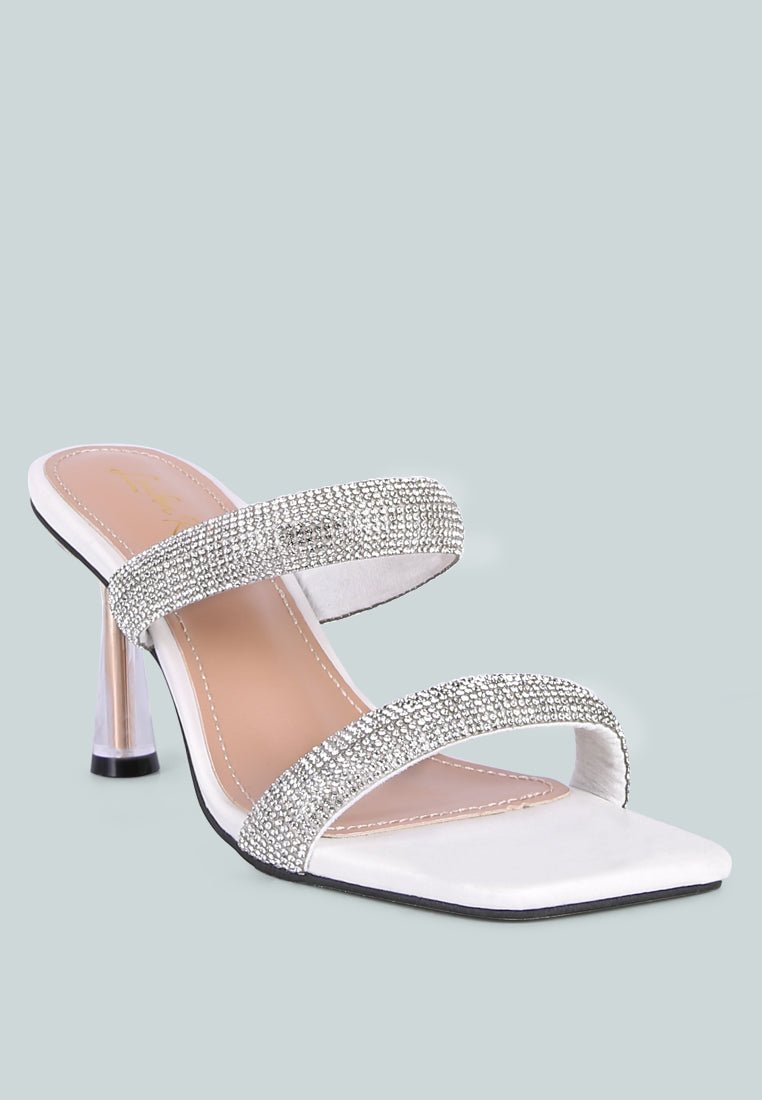 dolls rhinestone embellished slip on sandals by London Rag