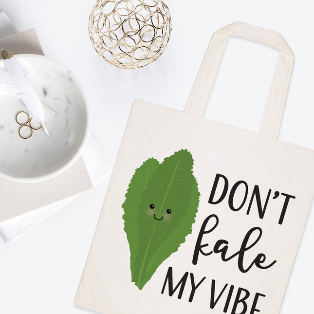 Don't Kale My Vibe Cotton Canvas Tote Bag by The Cotton & Canvas Co.