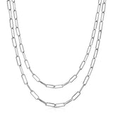 Double Elongated Link Mask Chain by eklexic jewelry