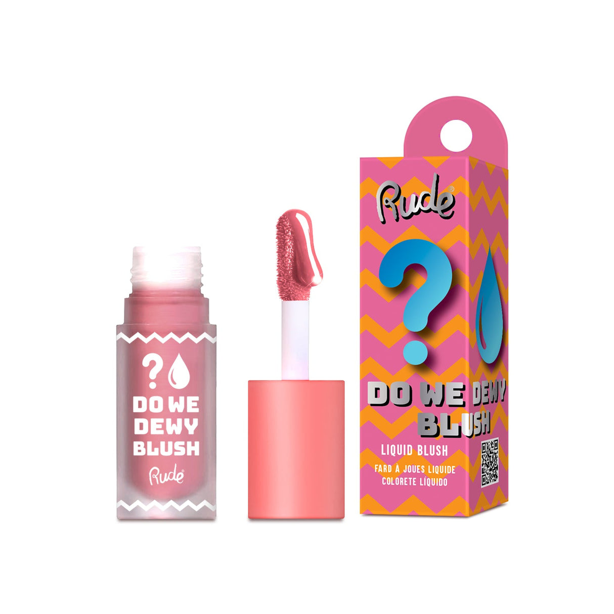 RUDE Do We Dewy Liquid Blush - Dusty Rose