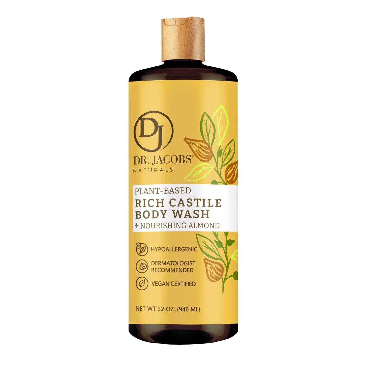 Almond Castile Body Wash by Dr. Jacobs Naturals