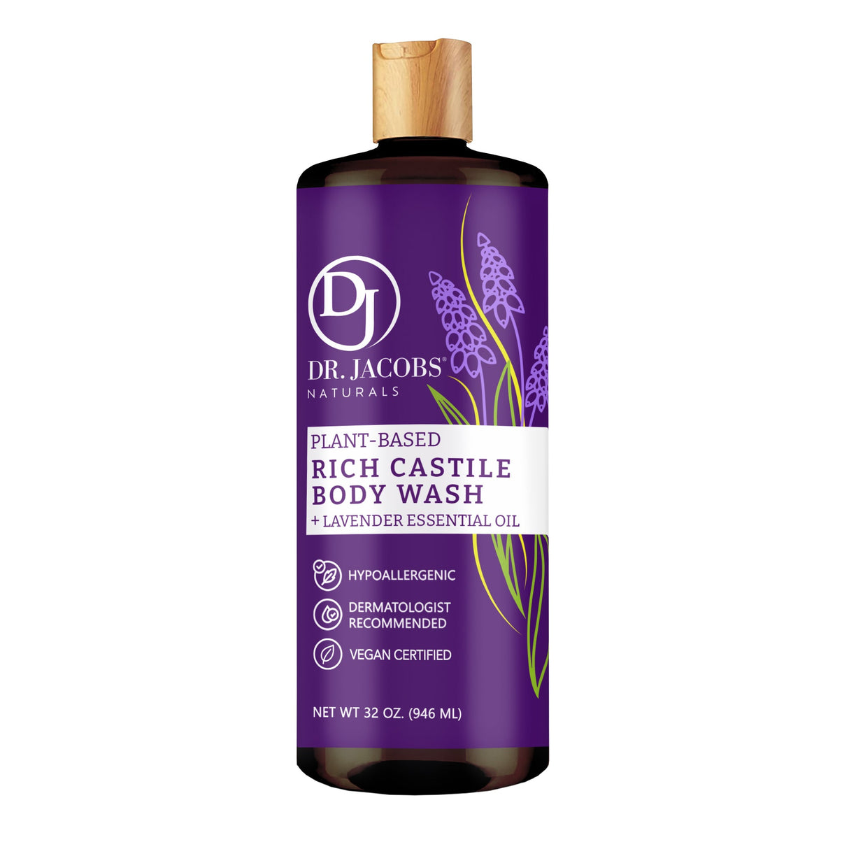 Lavender Castile Body Wash by Dr. Jacobs Naturals