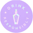 Drink Responsibly Silver Iridescent Potion Round Party/Beverage/Cocktail Napkins by The Bullish Store - Vysn