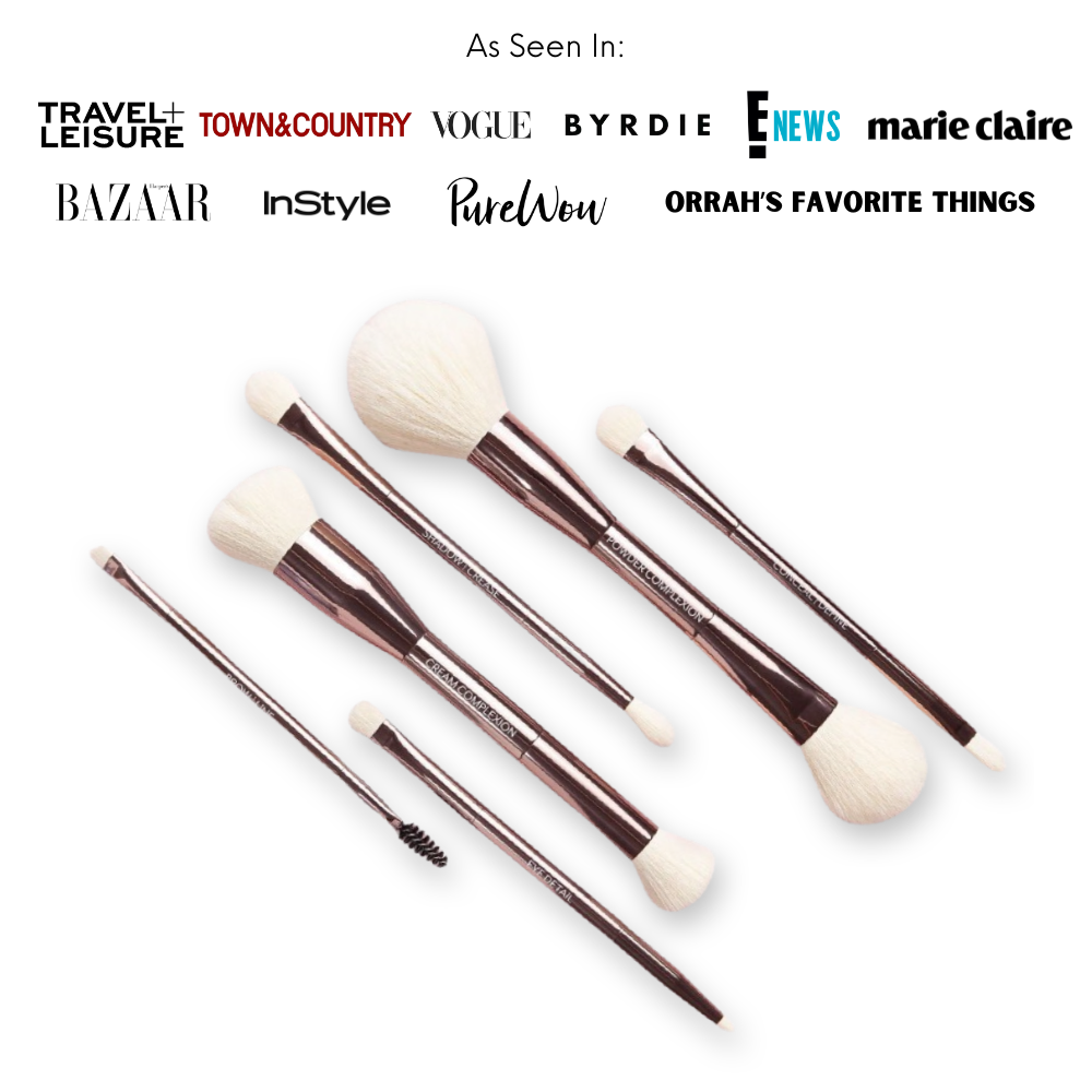 Sustainable Luxury Makeup Brush Set, Dual-Ended by jennypatinkin