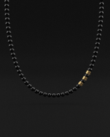 Onyx Necklace 8mm | Royale by Seekers Men's Jewelry