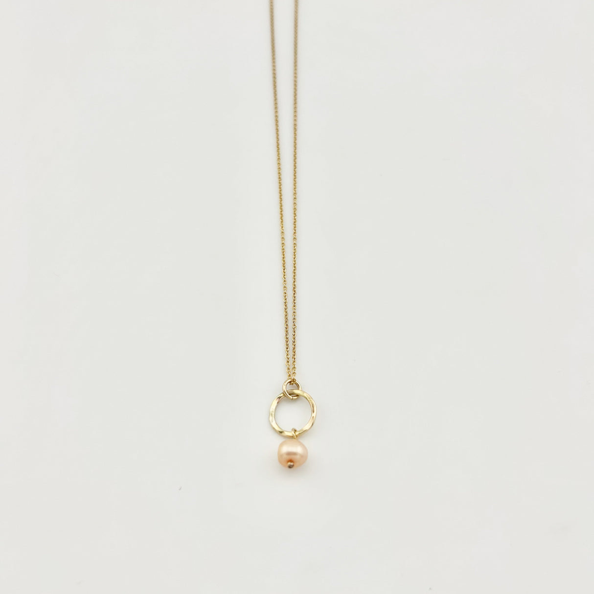 Pearl Drop Charm Necklace by Jennifer Cervelli Jewelry