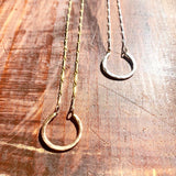 Lucky Horseshoe Large Talisman Necklace by Jennifer Cervelli Jewelry