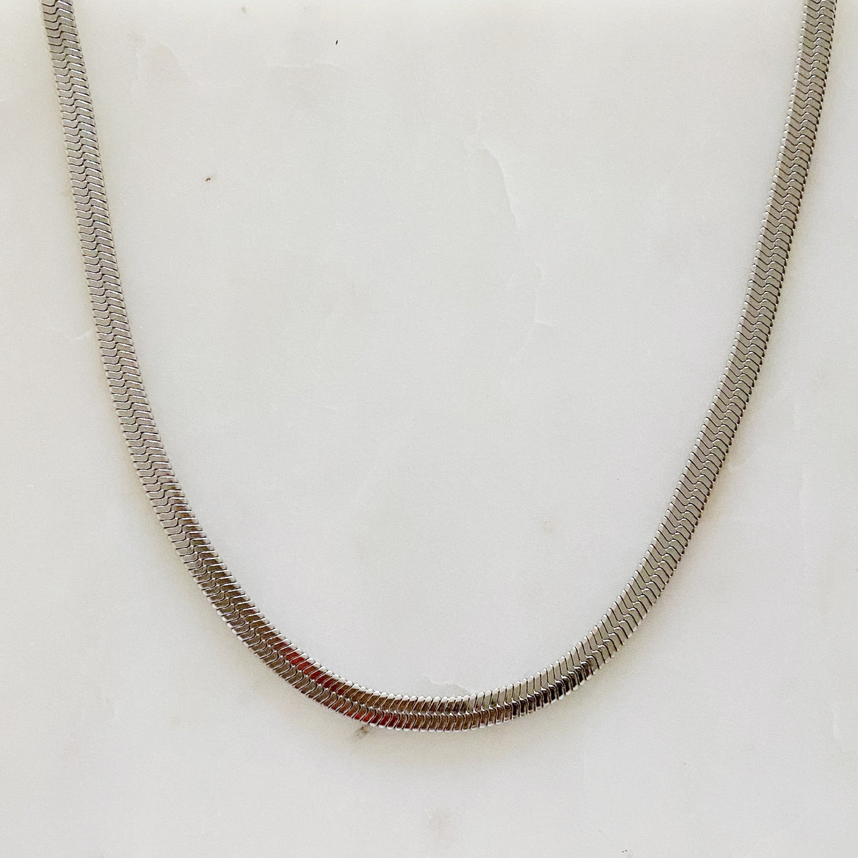 Simply Herringbone Chain Necklace by Ellisonyoung.com