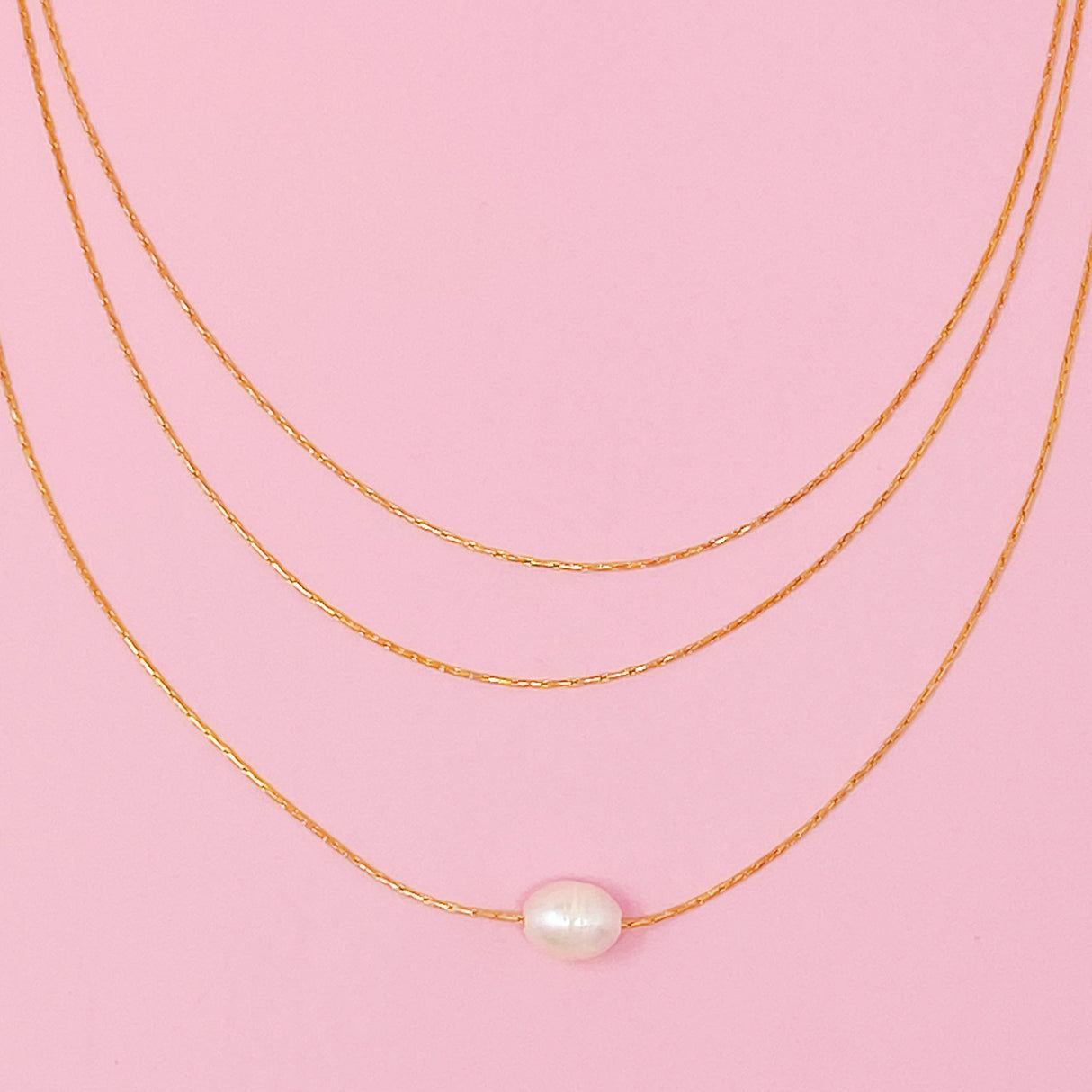 Layered Freshwater Pearl Pendant Necklace by Ellisonyoung.com