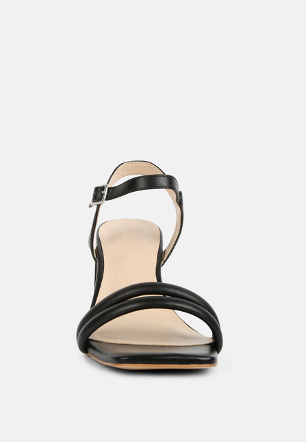 edyta ankle strap block heel sandals by London Rag