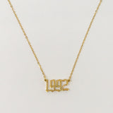 Birth Year Necklace by Ellisonyoung.com