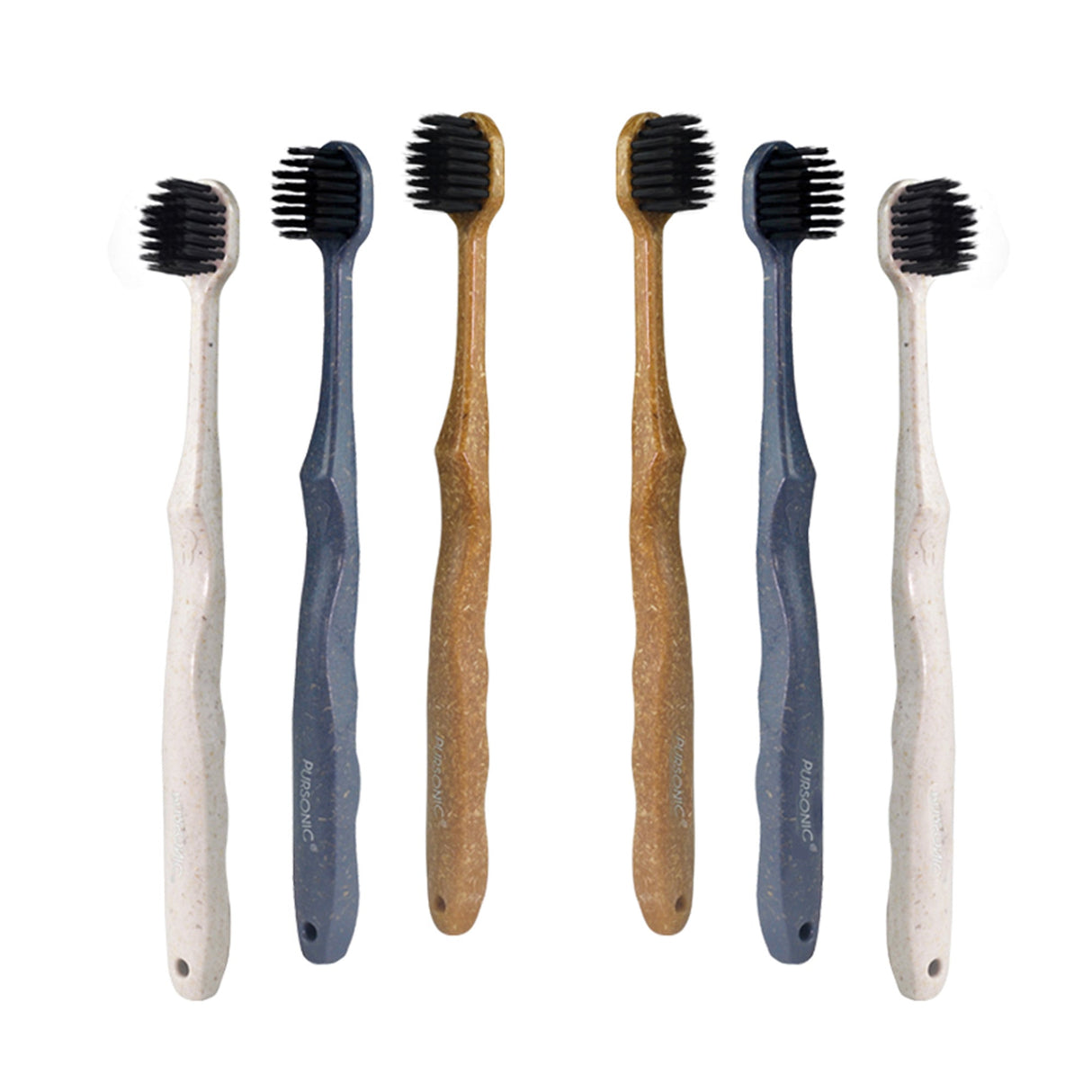 Wide Brush Head Charcoal Toothbrush by Pursonic