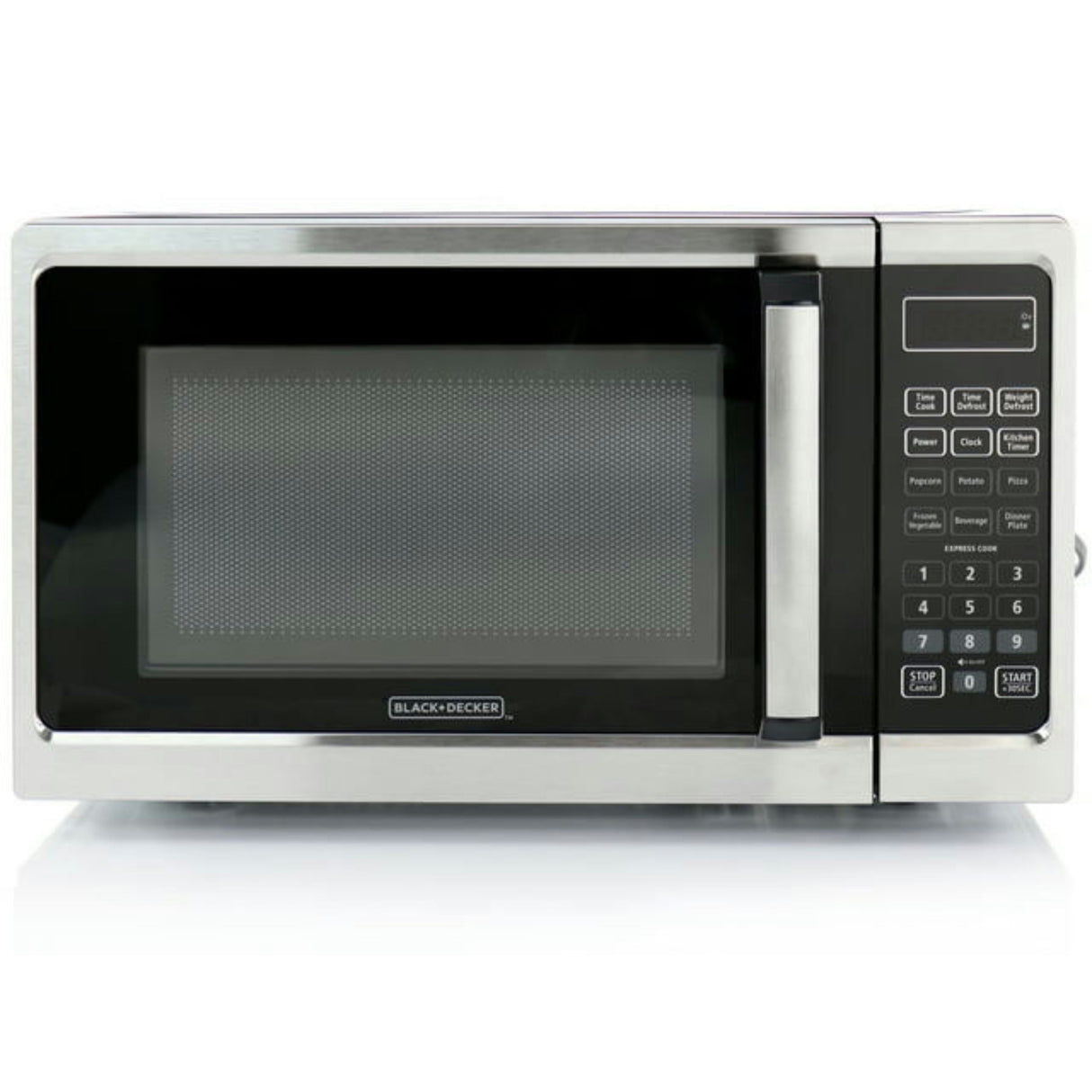 Black & Decker .9 Cubic Foot 900-Watt Microwave Oven Stainless Accents - Steel - 0.9 cubic ft