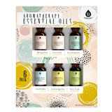 6 Pack of Aromatherapy Essential Oils by Pursonic