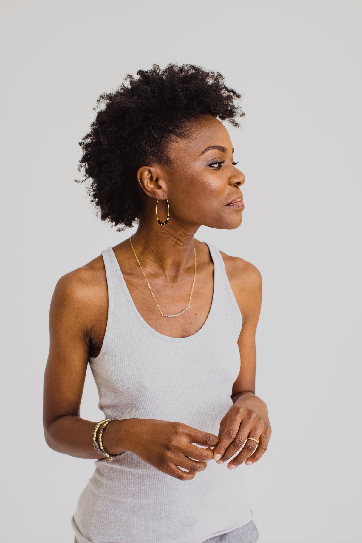 Morse Code Dainty Stone Necklace // Empower by ETHICGOODS