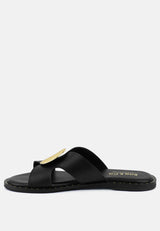 eudora buckle embllished slip ons by London Rag