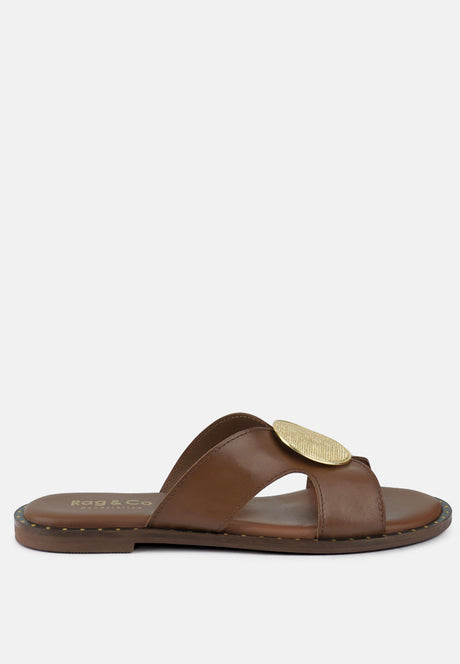 eudora buckle embllished slip ons by London Rag