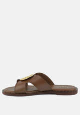 eudora buckle embllished slip ons by London Rag