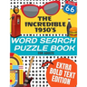 The Incredible 1950's Word Search Puzzle Book for Adults Extra Bold Text Edition: This Edition Has an Strong Bold Easy to Read Text Style - Word Searc