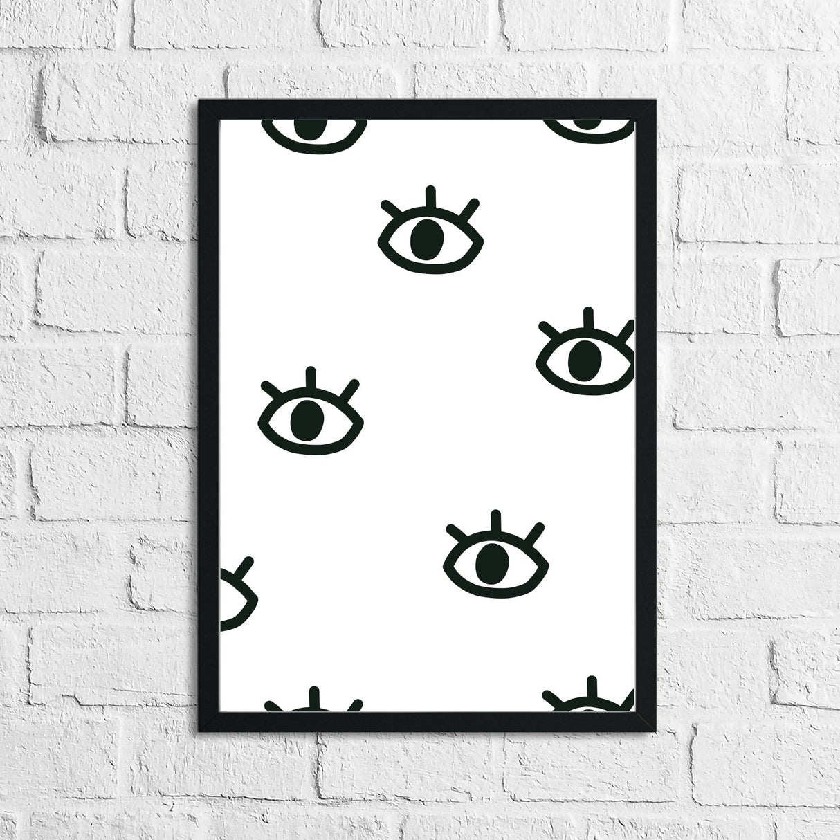 Scandinavian Eye Pattern Children's Nursery Bedroom Wall Decor Print by WinsterCreations™ Official Store