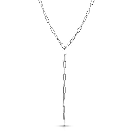 Elongated Link Lariat by eklexic jewelry